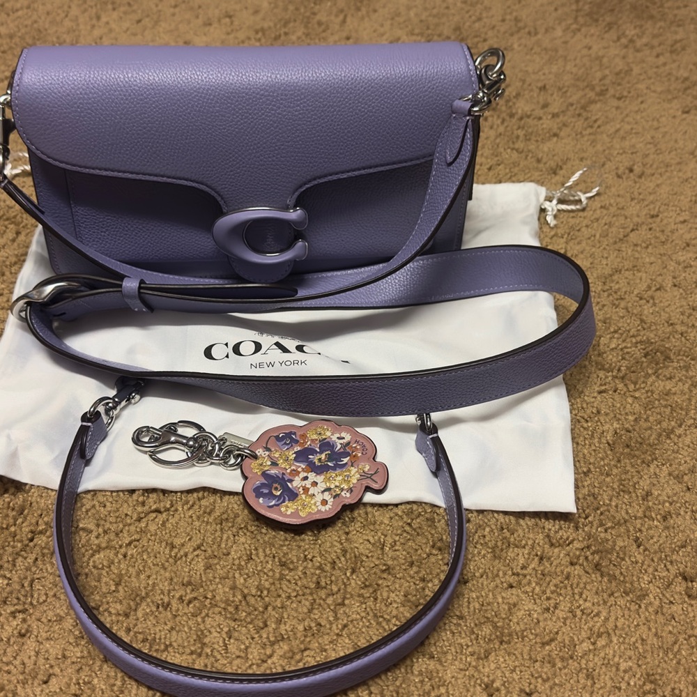 Coach Tabby Handbag and Charm